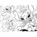 Disney Stitch 2 w 1 maxi puzzle 24 elementów i kolorowanka 70x50 cm - Lisciani