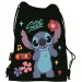 Disney Stitch czarny worek na buty Aloha, worek sportowy 34x43 cm