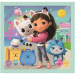 Domek dla lalek Gabi – zestaw 3 x 48 elementów Super Color puzzle – Clementoni