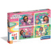 Domek dla lalek Gabi 4 w 1 Supercolor puzzle - Clementoni