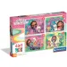 Domek dla lalek Gabi 4 w 1 Supercolor puzzle - Clementoni zdjęcie 1