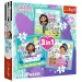 Domek dla lalek Gabi: Aktywności 3 w 1 puzzle - Trefl