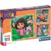 Dora odkrywczyni 3x48-elementowe puzzle Supercolor - Clementoni