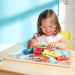 Drewniana tablica rozwijająca podstawowe umiejętności z misiem - zabawka edukacyjna - Melissa &amp; Doug