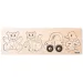 Drewniane puzzle dla dzieci 4 sztuki - Woodyland