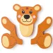 Drewniane puzzle dla dzieci 4 sztuki - Woodyland