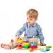 Drewniany zestaw do budowania wieży Montessori - Woodyland