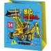 Duża torba prezentowa Big Wheel z motywem maszyn budowlanych 26x13x33 cm