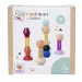 Eichhorn: Drewniana wieża Montessori z kształtami – kreatywna gra w równoważenie - Simba Toys