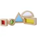 Eichhorn: Drewniany zestaw Montessori z kolorowymi okienkami – zestaw konstrukcyjny wspomagający rozwój percepcji - Simba Toys