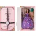 Elegancka lalka modowa z akcesoriami w fioletowej sukience, 30 cm