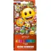 Emoji 12-kolorowy zestaw trójkątnych kredek.