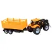Engineering Truck: Zestaw traktor z przyczepą i beczkami oleju 28 cm