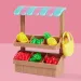 Évi Love: Zestaw do zabawy z lalką Évi i stoisko z owocami - Simba Toys