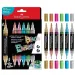 Faber-Castell: Black Edition Shake &amp; Paint dwustronny zestaw markerów metalicznych 6 sztuk, końcówki 3 mm i 1 mm