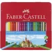 Faber-Castell: Zestaw 24 kolorowych kredek w metalowym pudełku