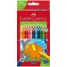 Faber-Castell: Zestaw 24 trójkątnych kredek Jumbo z temperówką