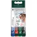 Faber-Castell: Zestaw 4 kolorowych markerów do tablic