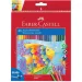 Faber-Castell: Zestaw 48 akwarelowych kredek ołówkowych z pędzelkiem