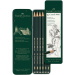 Faber-Castell: Zestaw 6 ołówków grafitowych Castell 9000 w metalowym pudełku