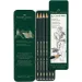 Faber-Castell: Zestaw 6 ołówków grafitowych Castell 9000 w metalowym pudełku