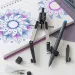 Faber-Castell: Zestaw cyrkli z szybkim ustawianiem z uniwersalnym adapterem – kolor srebrny
