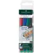 Faber-Castell: Zestaw markerów alkoholowych Multimark 0,6 mm, 4 szt.