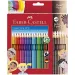 Faber-Castell: zestaw kredek GRIP 24 sztuk z 6 kredkami w kolorze ciała