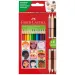 Faber-Castell: zestaw kredek ołówkowych 12+3 sztuki