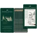 Faber-Castell: zestaw ołówków grafitowych 9000 Design w metalowym pudełku, 12 sztuk