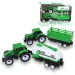 Farm Truck: Zielony, dwuczęściowy zestaw traktor z przyczepą