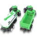 Farm Truck: Zielony, dwuczęściowy zestaw traktor z przyczepą