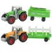 Farm World: zestaw składający się z 4 traktorów rolniczych z przyczepą w skali 1/64.
