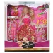 Fashion Girl: Zestaw lalek i dzieci z rowerem i akcesoriami 28 cm