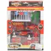 Fire Crew: Zestaw małych samochodzików strażackich z akcesoriami