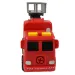 Fire Engine: Rozkładany wóz strażacki z koszem podnośnikowym, narzędziami i dźwiękiem 20 cm