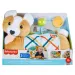 Fisher-Price: Corgie Puppy Rośnij ze mną poduszka z grzechotką, gryzakiem i lusterkiem - Mattel