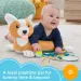 Fisher-Price: Corgie Puppy Rośnij ze mną poduszka z grzechotką, gryzakiem i lusterkiem - Mattel
