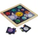 Fisher-Price: Drewniana układanka z planetami Układu Słonecznego – Mattel