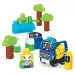Fisher-Price: Przystanek autobusowy Green Town ze stacją ładowania - zestaw konstrukcyjny Mega Bloks