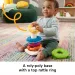 Fisher-Price: Sensory Rock-A-Stack™ piramida z pierścieniami - Mattel