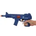 Flint Gun: Niebieski wojskowy karabin maszynowy z funkcją imitującą strzał, 30 cm