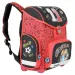 Football czarno-czerwony ergonomiczny plecak szkolny, 36x27x14cm - Bambino