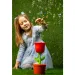 FruBlu: Maszyna do baniek mydlanych Róża z 2x40ml płynu