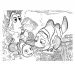 Gdzie jest Nemo 2 w 1 maxi puzzle 24 elementów i kolorowanka 70x50 cm – Lisciani