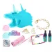 Gemex: Zestaw do tworzenia biżuterii z głową jednorożca z żelowych klejnotów