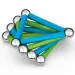 Geomag Green Line Classic magnetyczny zestaw konstrukcyjny, 25 elementów