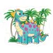Gigantyczne puzzle podłogowe dinozaurów, 12 elementów.
