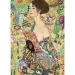 Gustav Klimt: Dama z wachlarzem puzzle 1000 elementów - Trefl