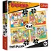 Historie Garfielda 4 w 1 zestaw puzzli - Trefl